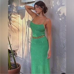 Showpo Yurika midi open back knit dress size S-4